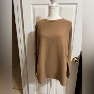 J.jlll brown sweatershirt women's long sleeve blouse